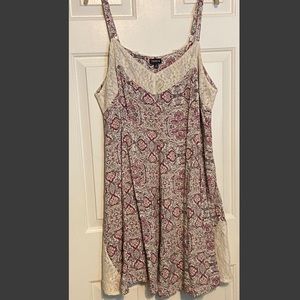 torrid Floral Paisley Spaghetti Strap Dress Size 3
